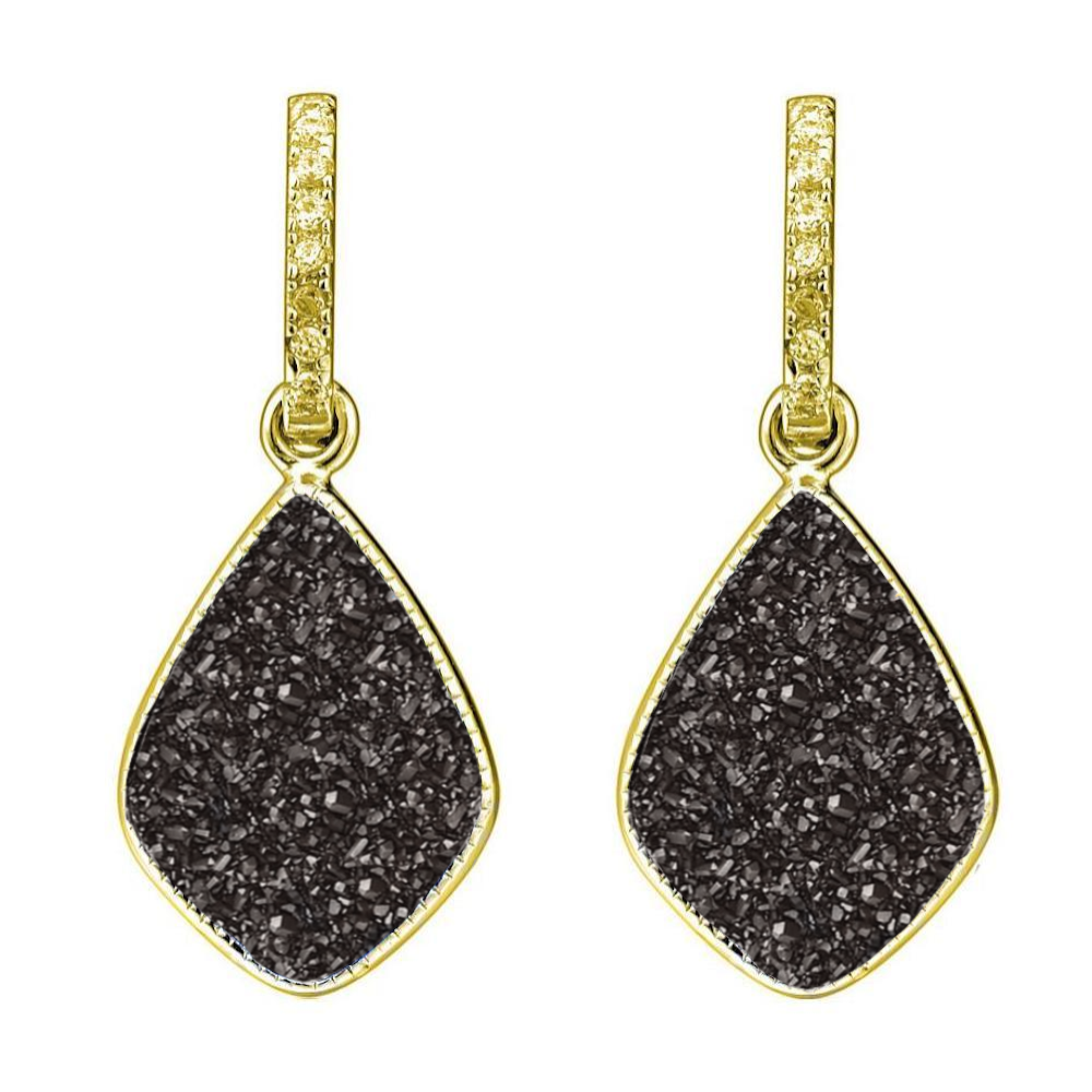 Elara's Star Black Earrings