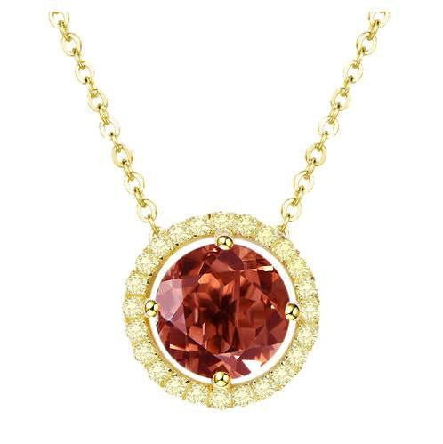 Royal Gold Garnet Necklace - H.AZEEM London