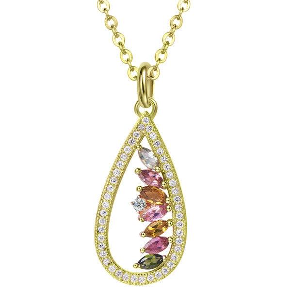 Tourmaline Gold Empress Necklace - H.AZEEM London