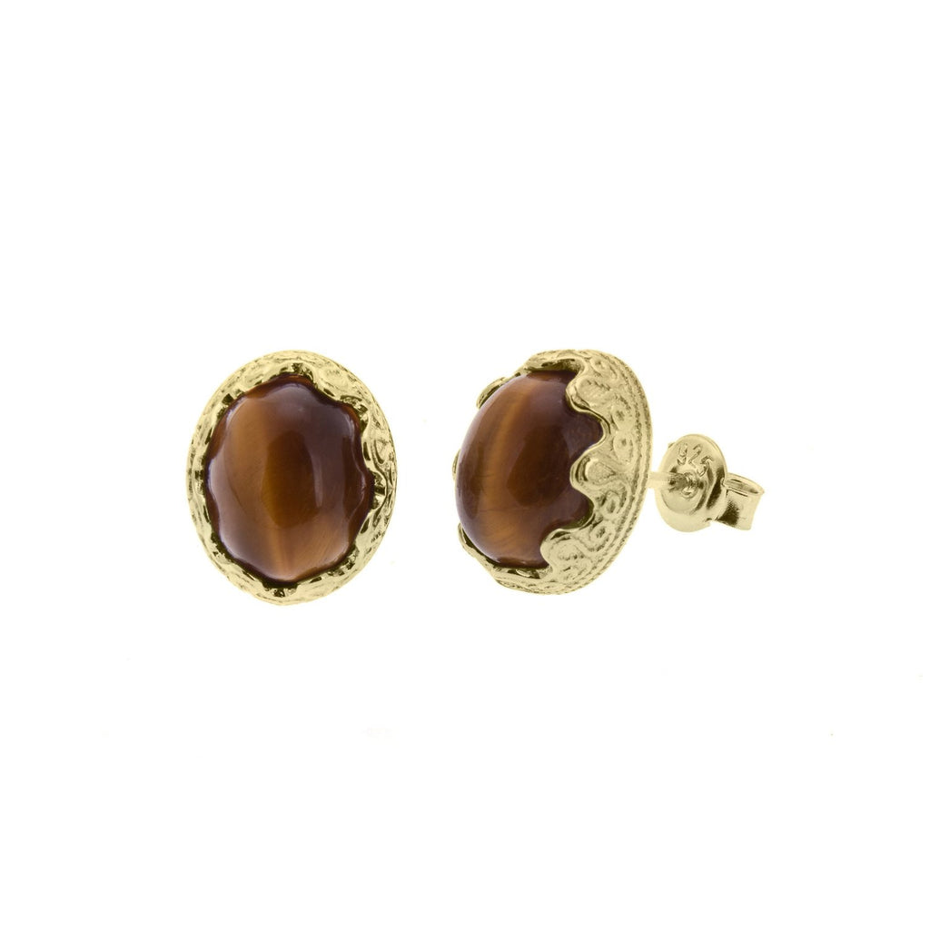 Lioness Gold Earrings - H.AZEEM London