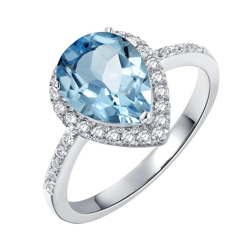 Luscious Blue Topaz Ring - H.AZEEM London