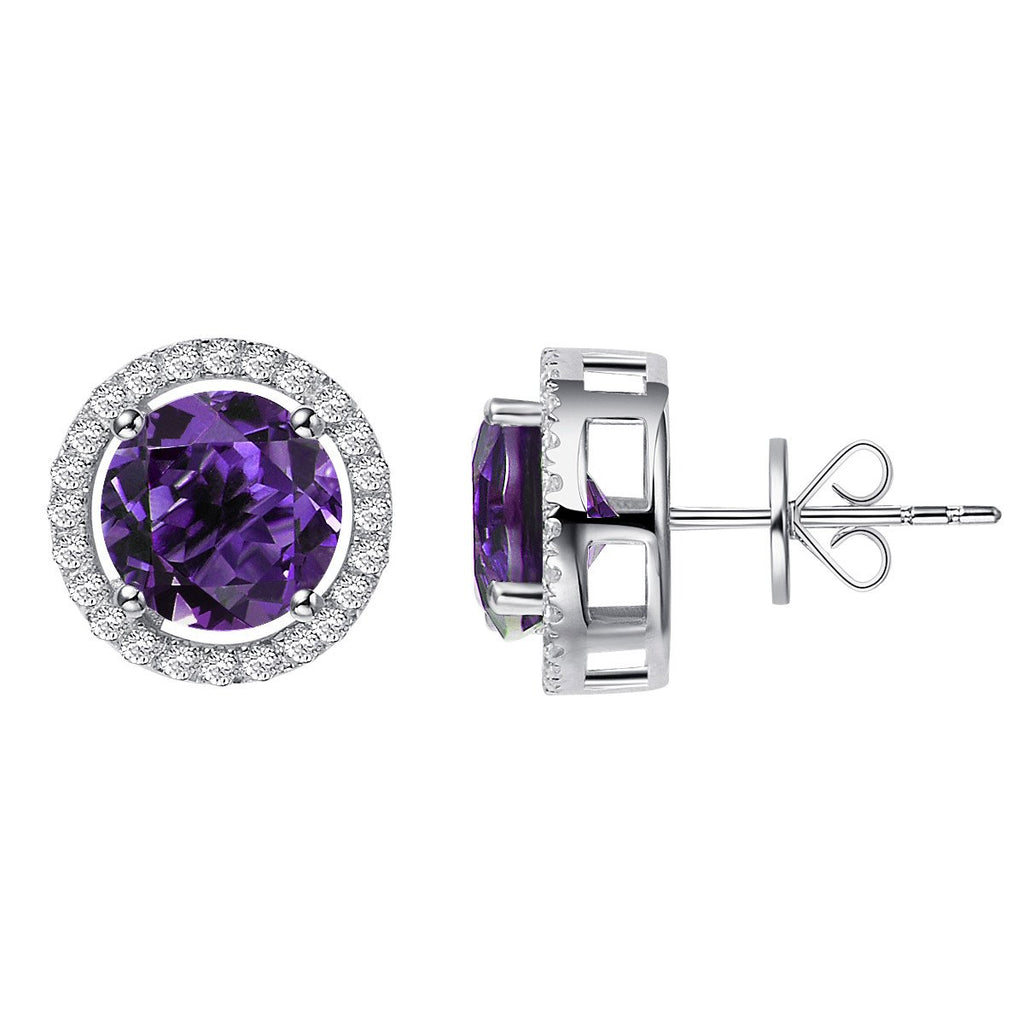 Royal Amethyst Earrings - H.AZEEM London