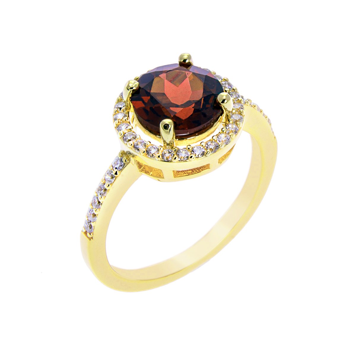 Royal Gold Garnet Ring