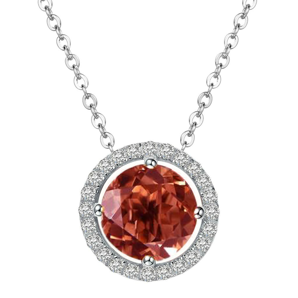 Royal Silver Garnet Necklace - H.AZEEM London