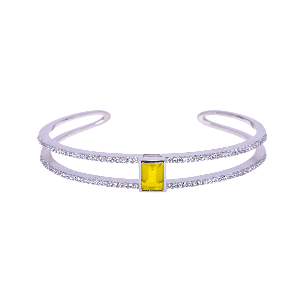 Sakura's Bridge Citrine Bangle - H.AZEEM London