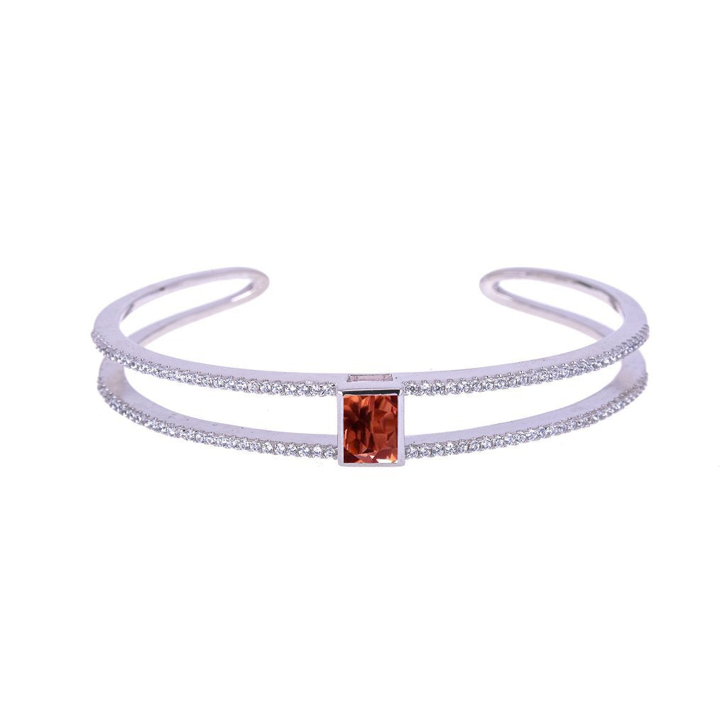 Sakura's Bridge Garnet Bangle - H.AZEEM London