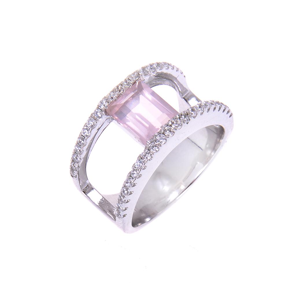 Sakura's Bridge Rose Quartz Ring - H.AZEEM London