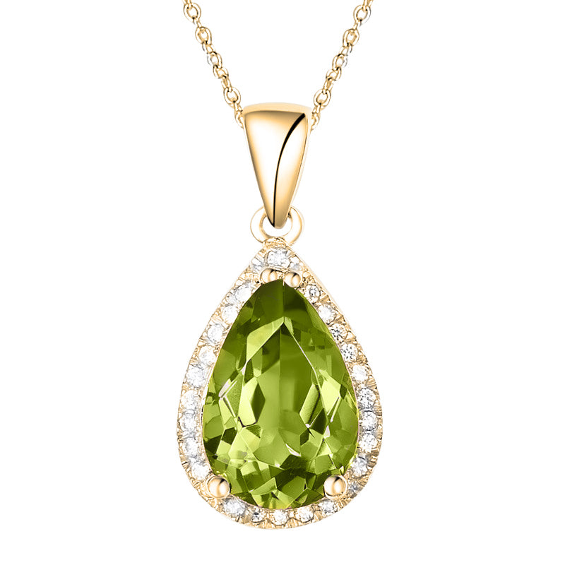 Luscious Peridot Gold Necklace | Classic Couture | H.AZEEM | Jewellery