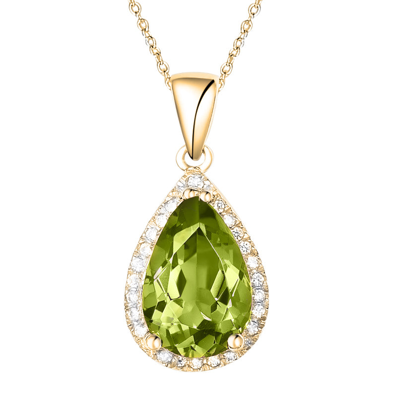 Luscious Peridot Gold Necklace