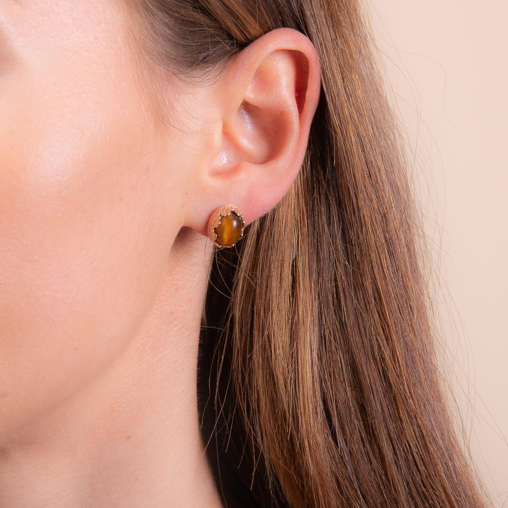 Lioness Gold Earrings - H.AZEEM London