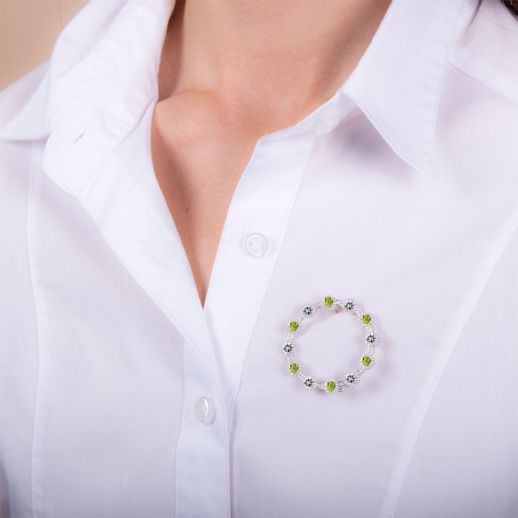 Venus Peridot Brooch - H.AZEEM London