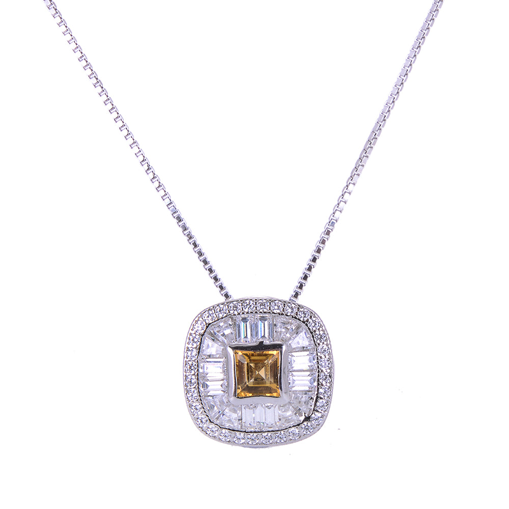 Sakura's Moon Smoky Quartz Necklace - H.AZEEM London